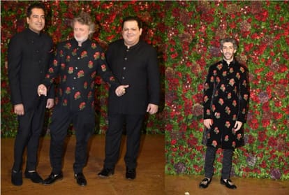 deepveer reception jim sarbh and designer rohit bal spotted in same outfit