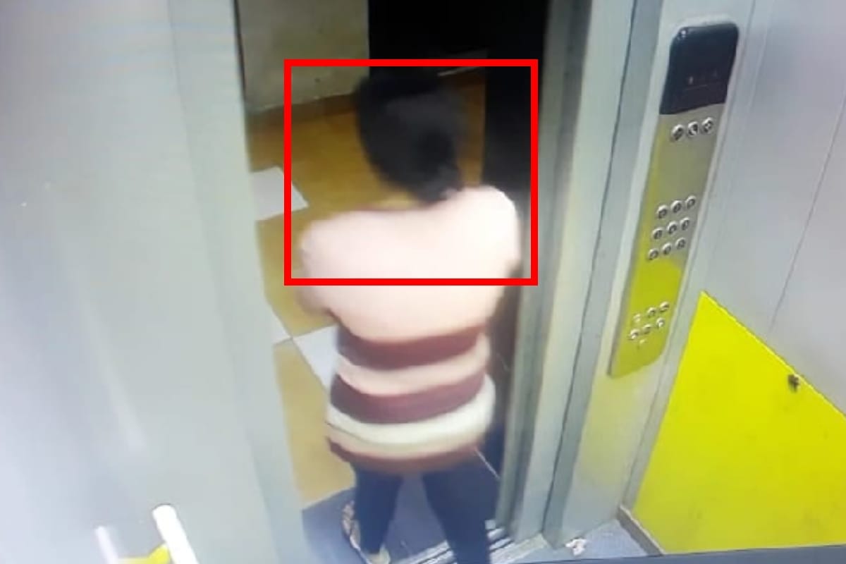 UP: meerut School girl death by falling from Supertech Building CCTV footage revealed in reality