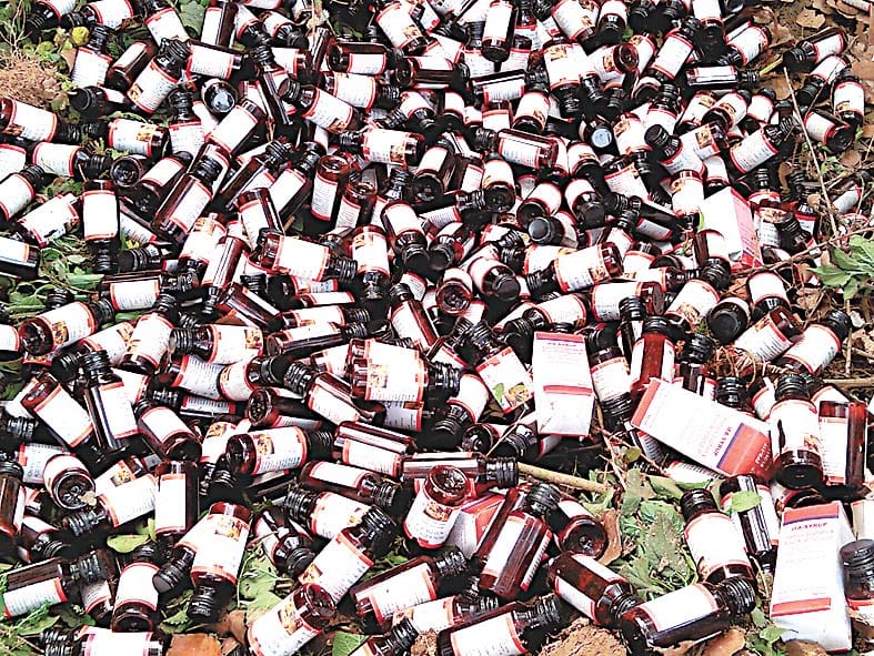 syrup threw in khuds.