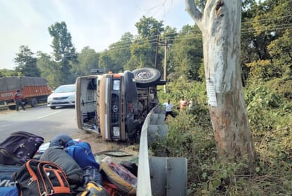 itbp mini bus accident at paonta sahib sirmour himachal