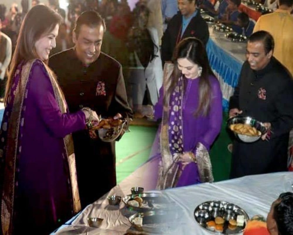 Isha ambani anand piramal pre-wedding celebration Mukesh Ambani favorite food