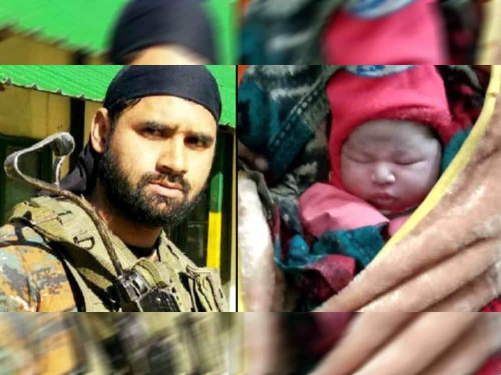 Gurez Encounter martyr hameer pokhariyal wife birth boy dada said he will send him army