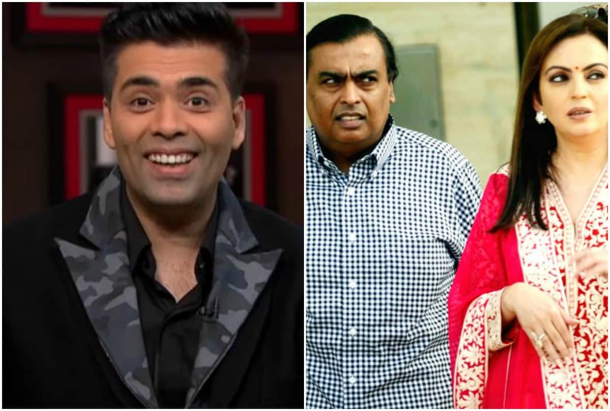 karan johar asked question to mukesh ambani on isha ambani pre wedding ceremony