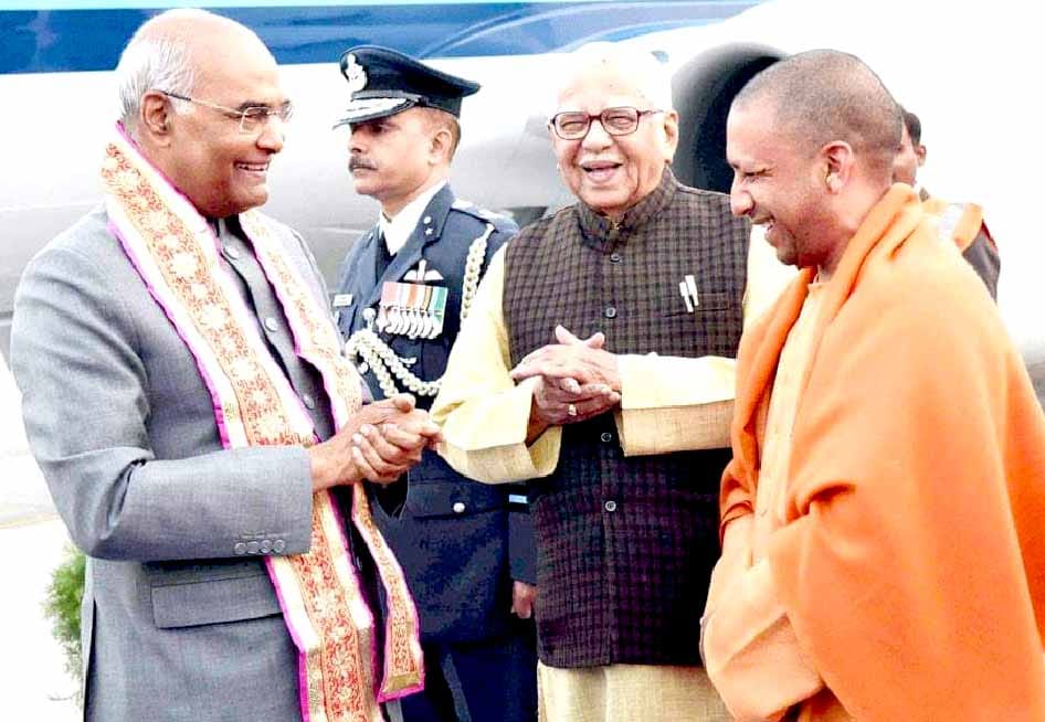 गोरक्षनगरी में महामहिम का भव्य स्वागत