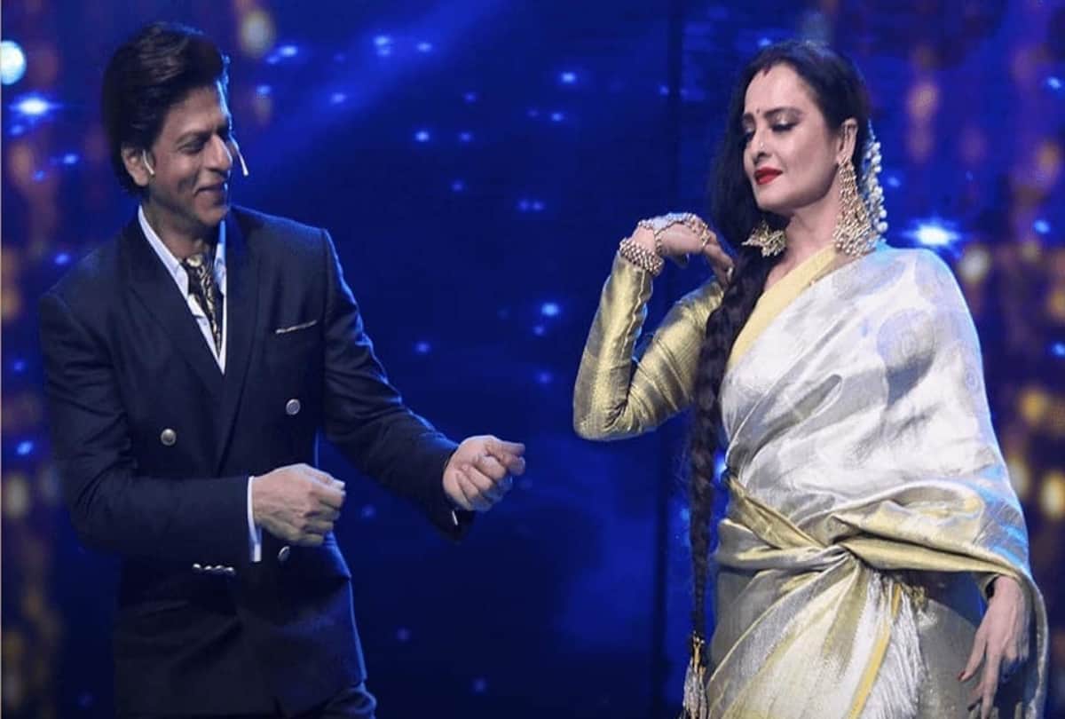 Shah rukh Khan and rekha danced in Lux Golden Rose Awards 2018