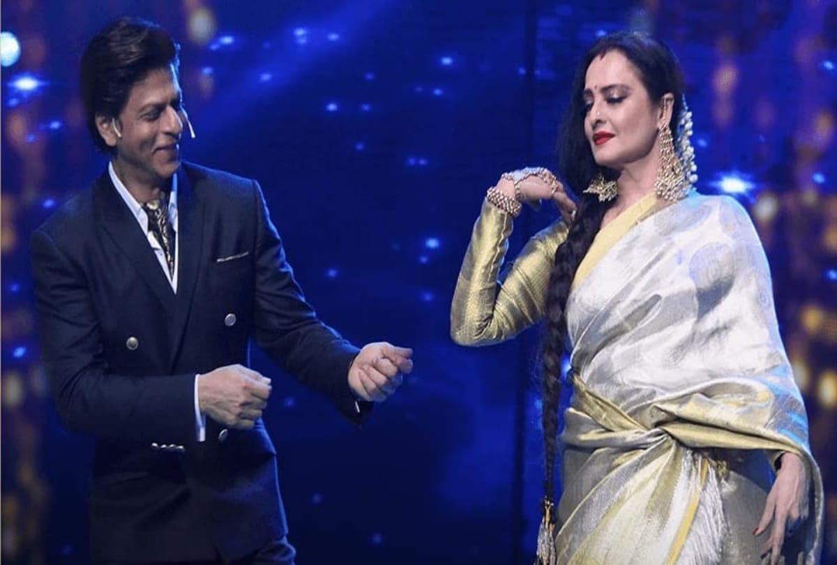 Shah rukh Khan and rekha danced in Lux Golden Rose Awards 2018