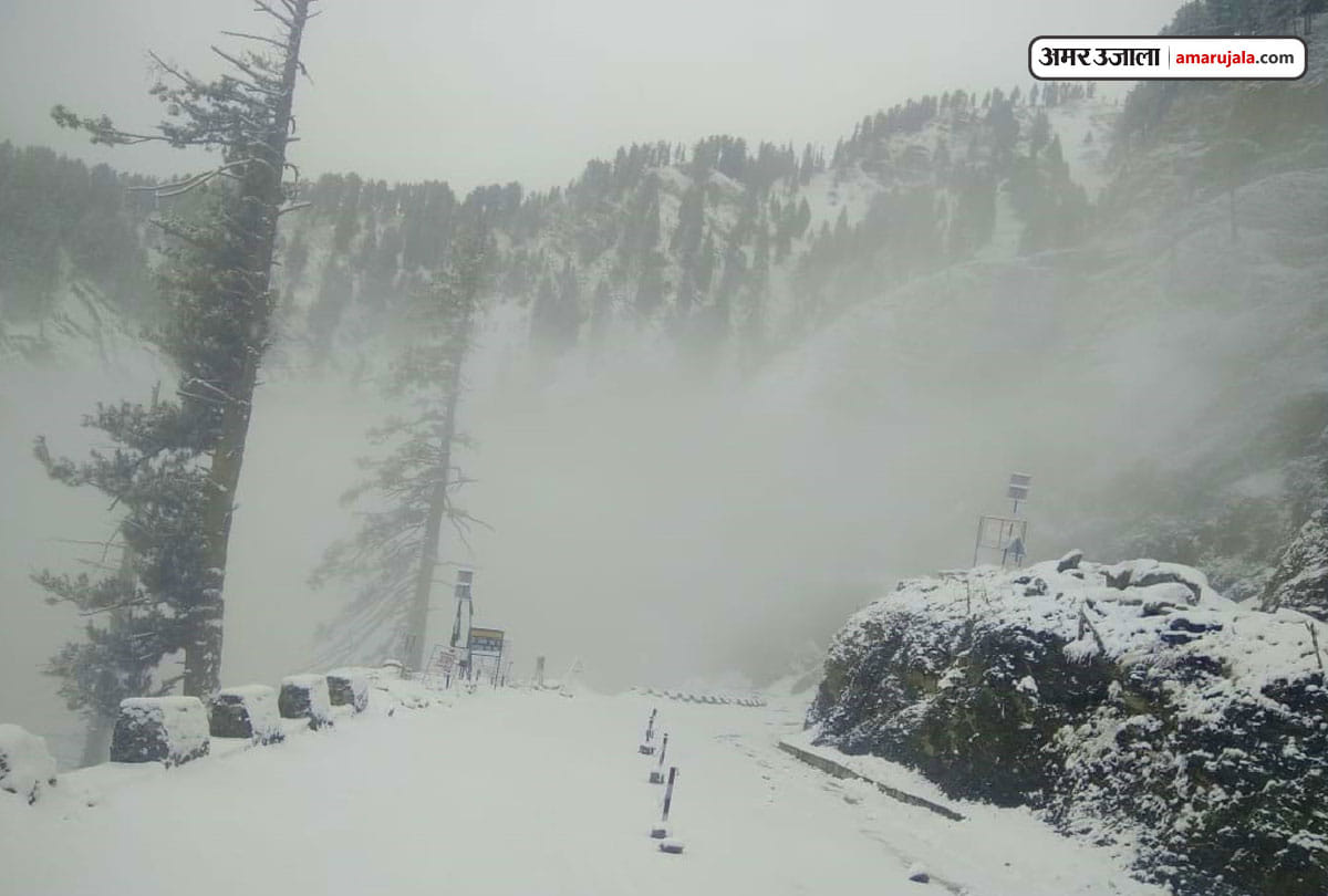 fresh snowfall in mata vaishno devi and kashmir and leh