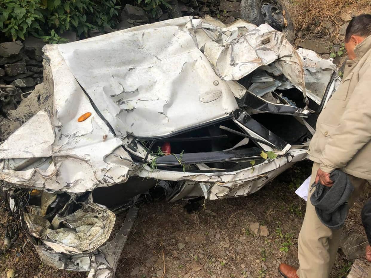accident in badrinath highway father and son killed
