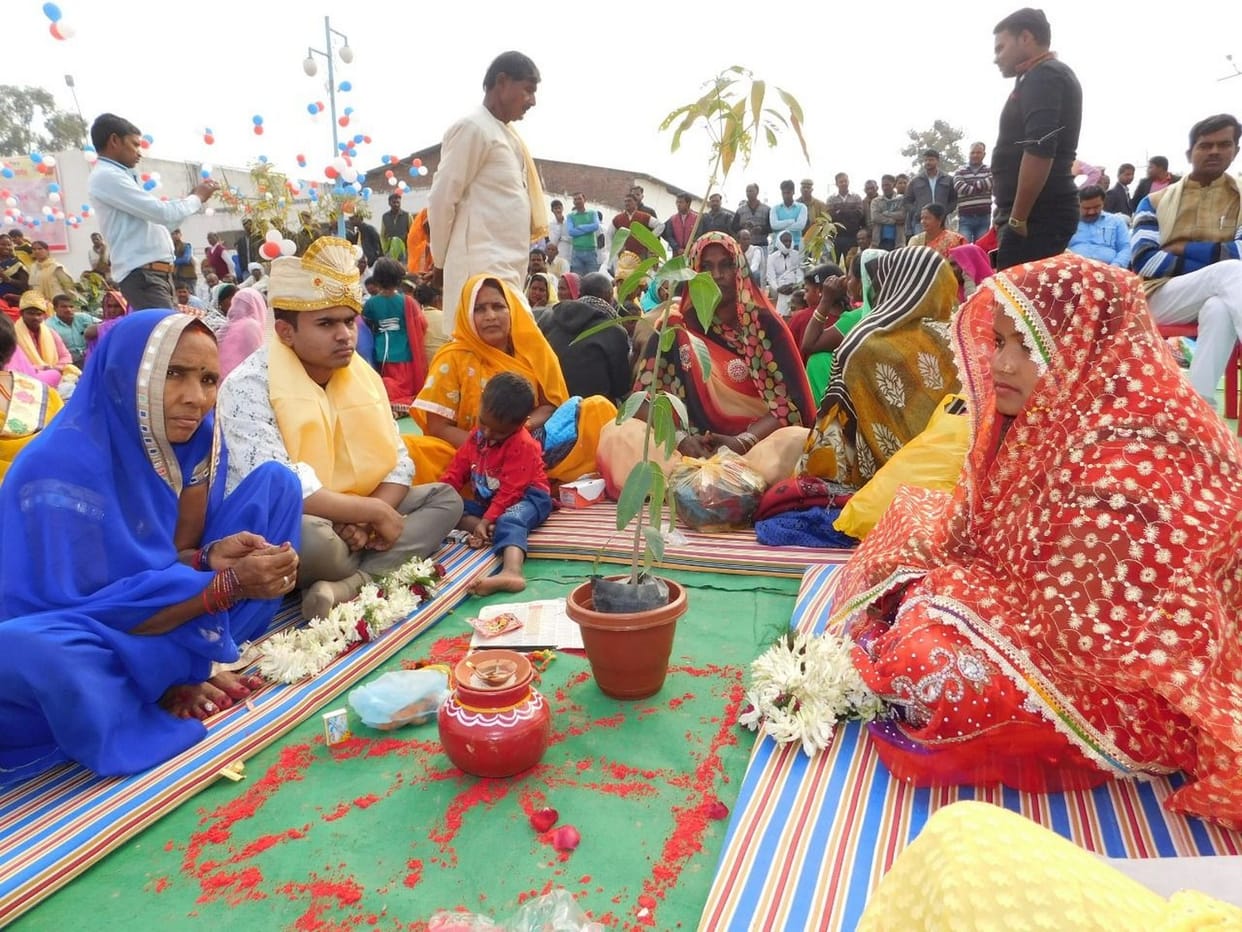 मुख्यमंत्री सामूहिक विवाहः एक-दूजे के हुए 133 जोड़े