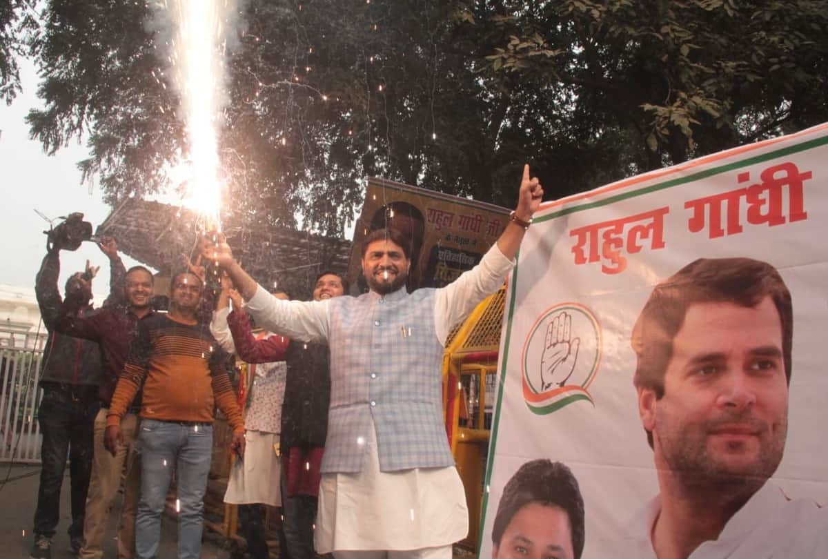 Assembly Elections results 2018 photos of congress celebration at delhi headquarters
