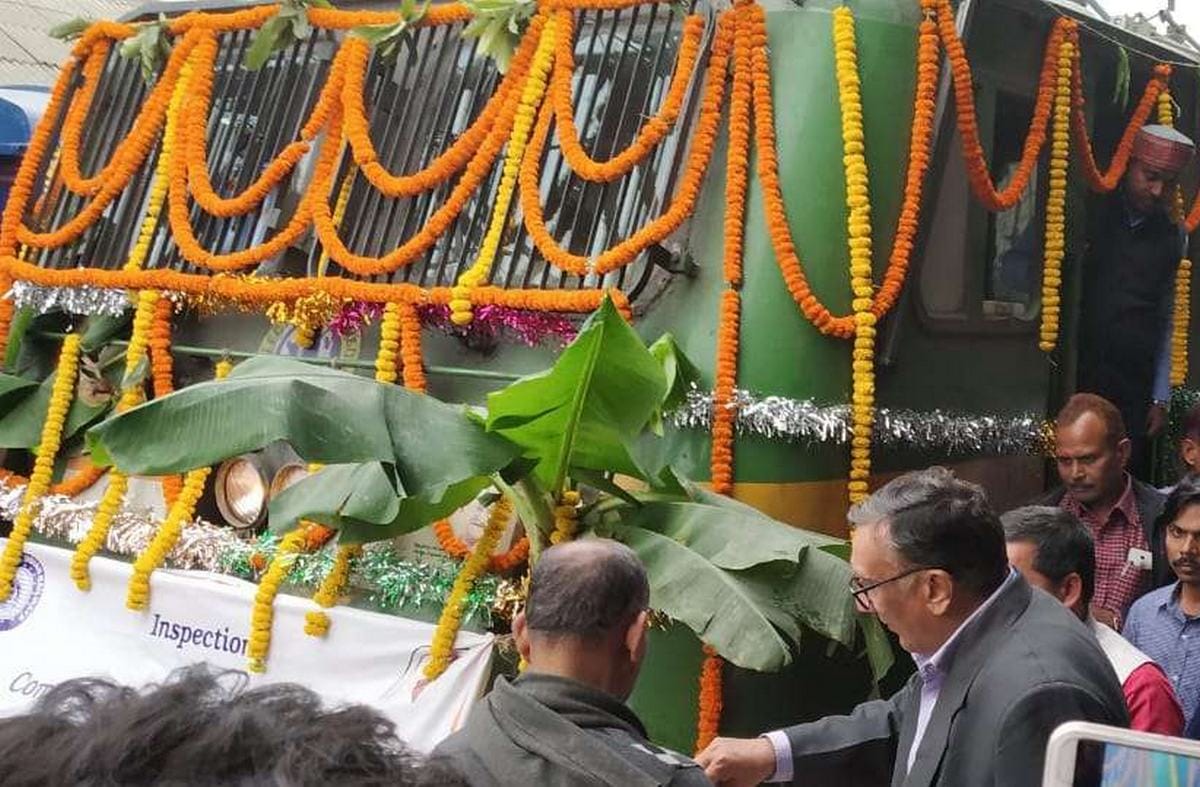 Electric engine trial from chapra to ballia