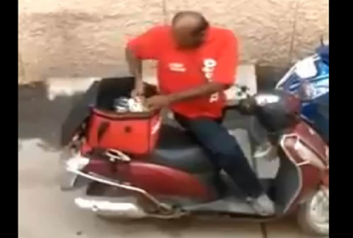 Hilarious Zomato Delivery Boy Eating Food Video Viral Weird Delivery Services News