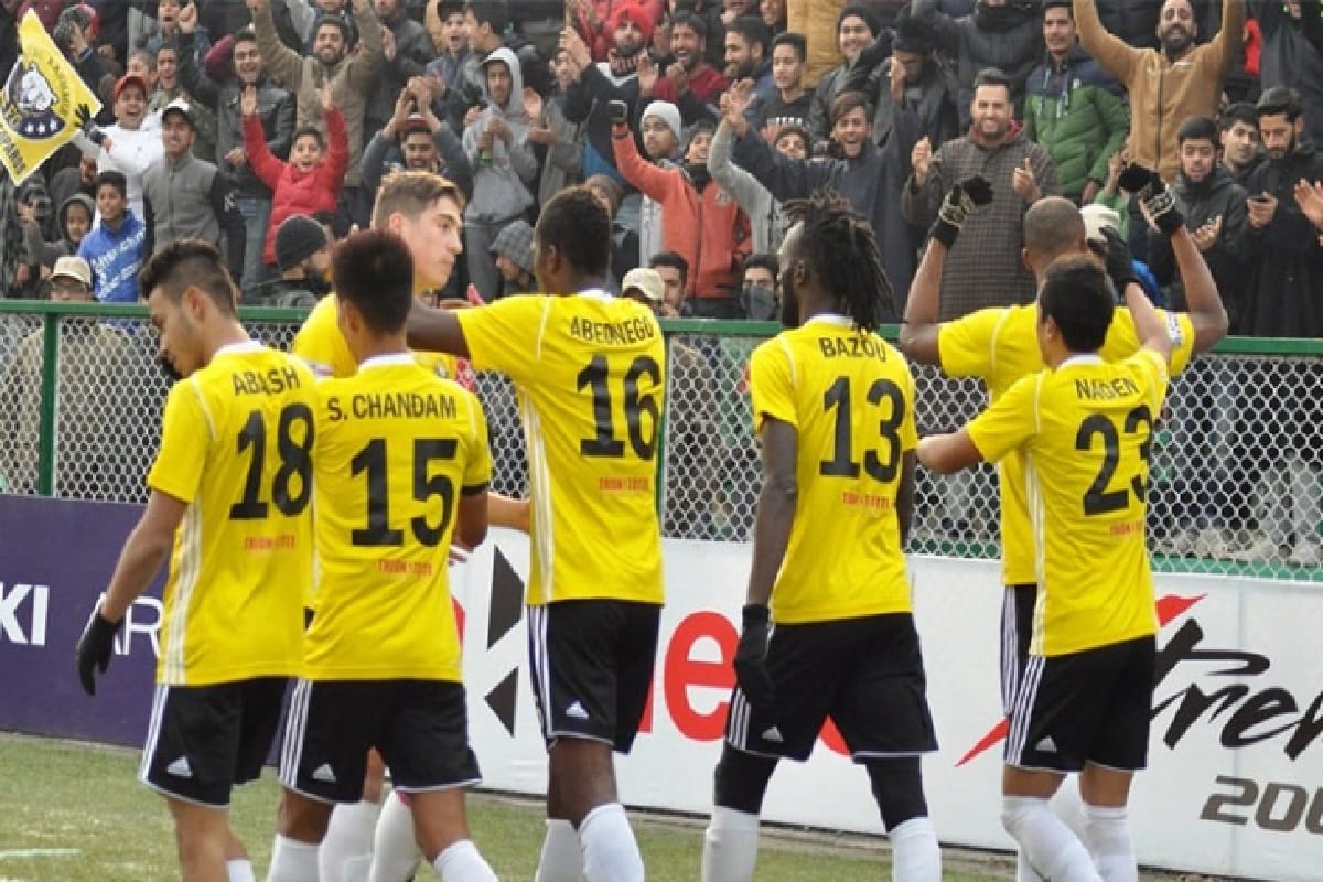 real kashmir fc beat shillong lajong by 6-1 in i league 2018
