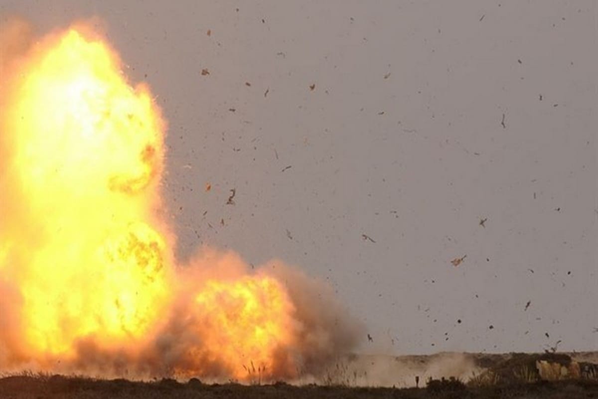 blast in nangle sound of blast heard in 20 KM