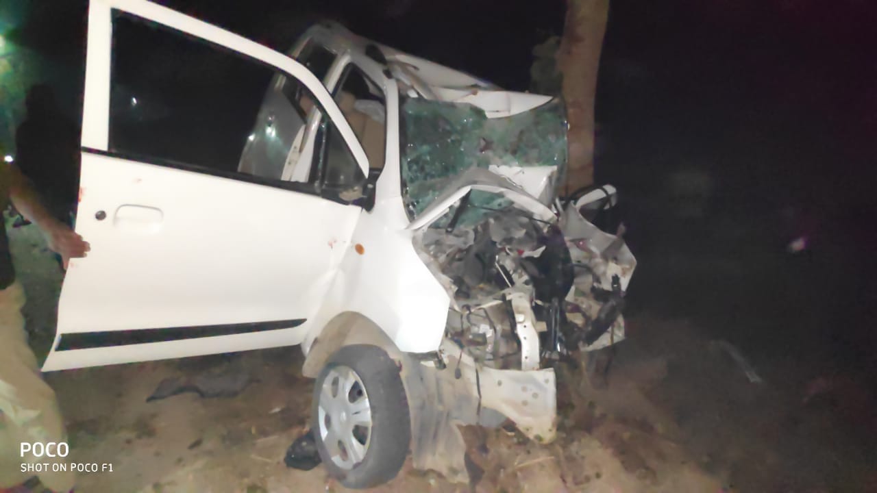 Four student leader died in road accident in mau 14 years ago