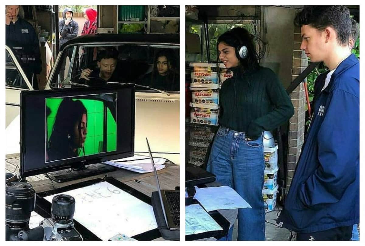 suhana khan on her first film shoot here the pictures
