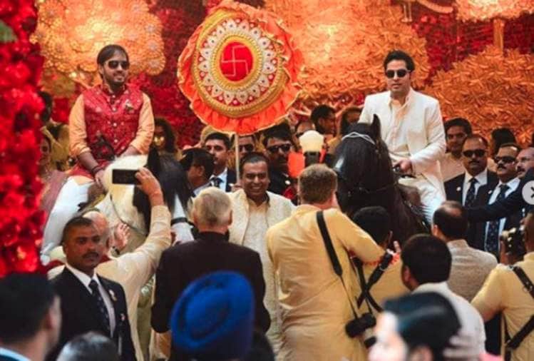 isha ambani wedding nita ambani and his son akash anant is ready for welcome guest