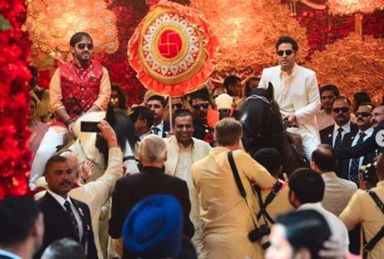 isha ambani wedding nita ambani and his son akash anant is ready for welcome guest