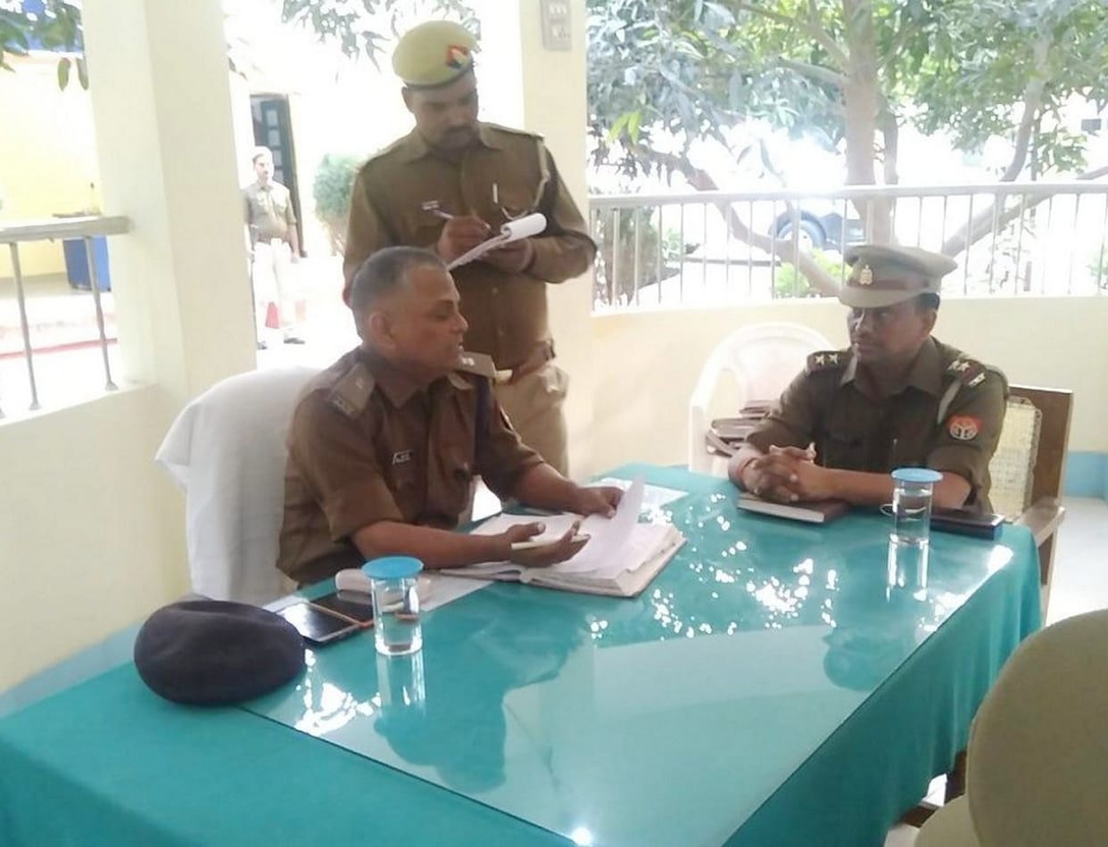 अपर पुलिस अधीक्षक ने किया थाने का निरीक्षण