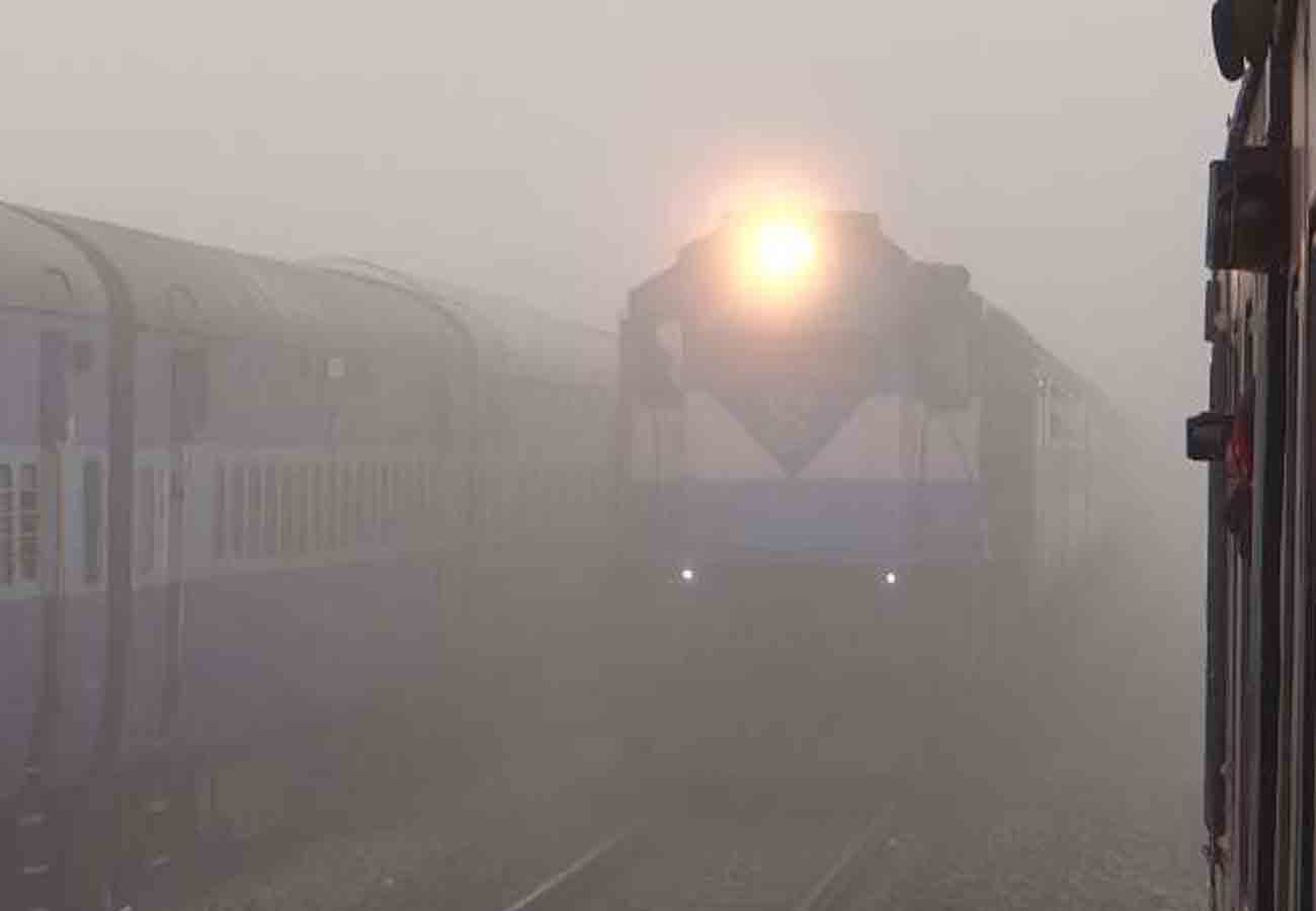 trains canceled due to Fog and winter