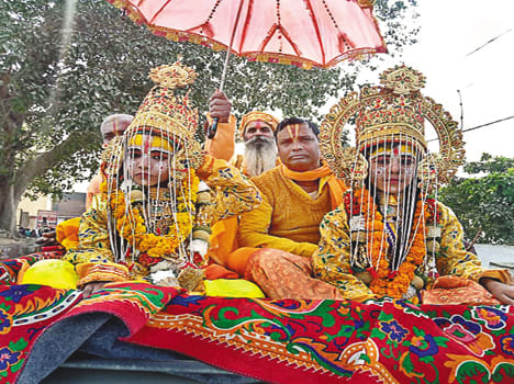 Lord Ram's procession in Dharmanagari