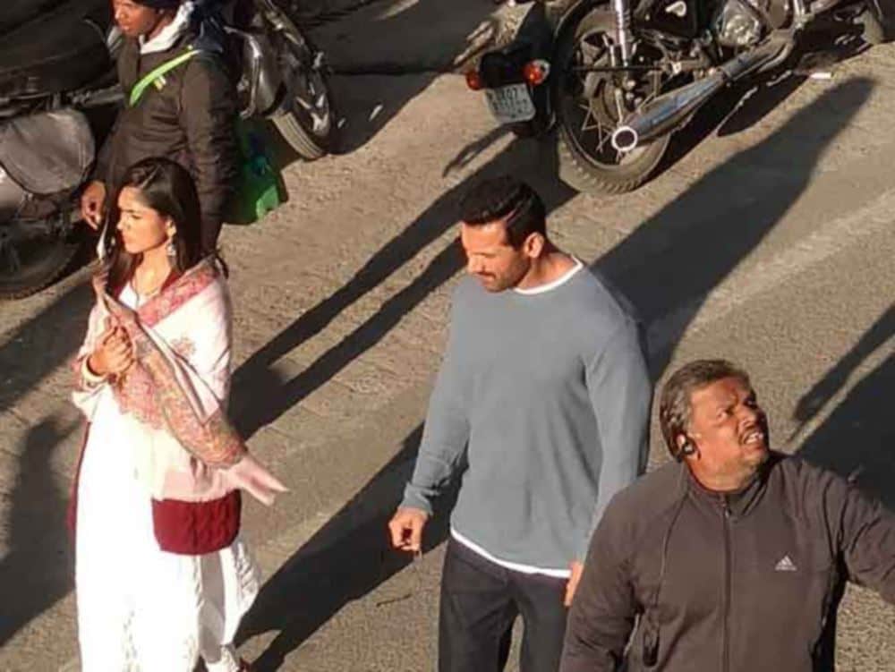 John Abraham on Mussoorie mall road