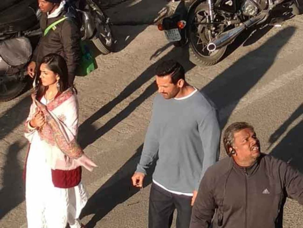 John Abraham on Mussoorie mall road
