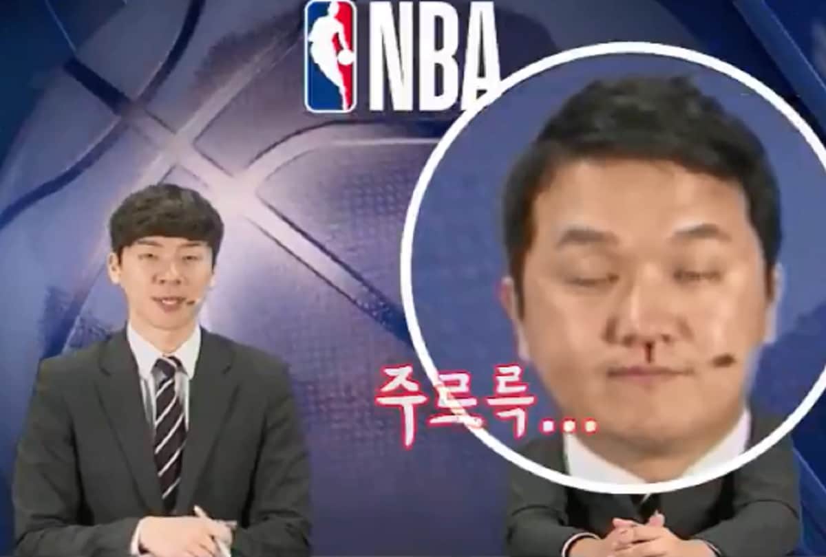 Strange Korean Tv Anchor News Jo Hyun Il Weirdly Nosebleed During Live Tv Show