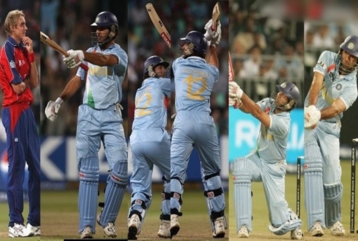 On this day, that year Yuvraj singh smashes six sixes on a row to stuart broad