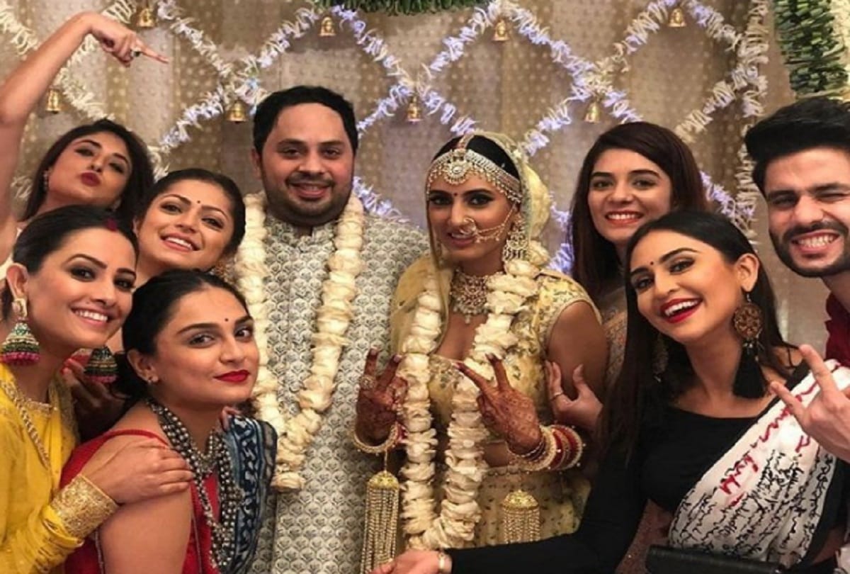 ‪‪Ishqbaaaz‬ actor Kunal Jaisingh married with bharti kumar‬ host wedding reception party