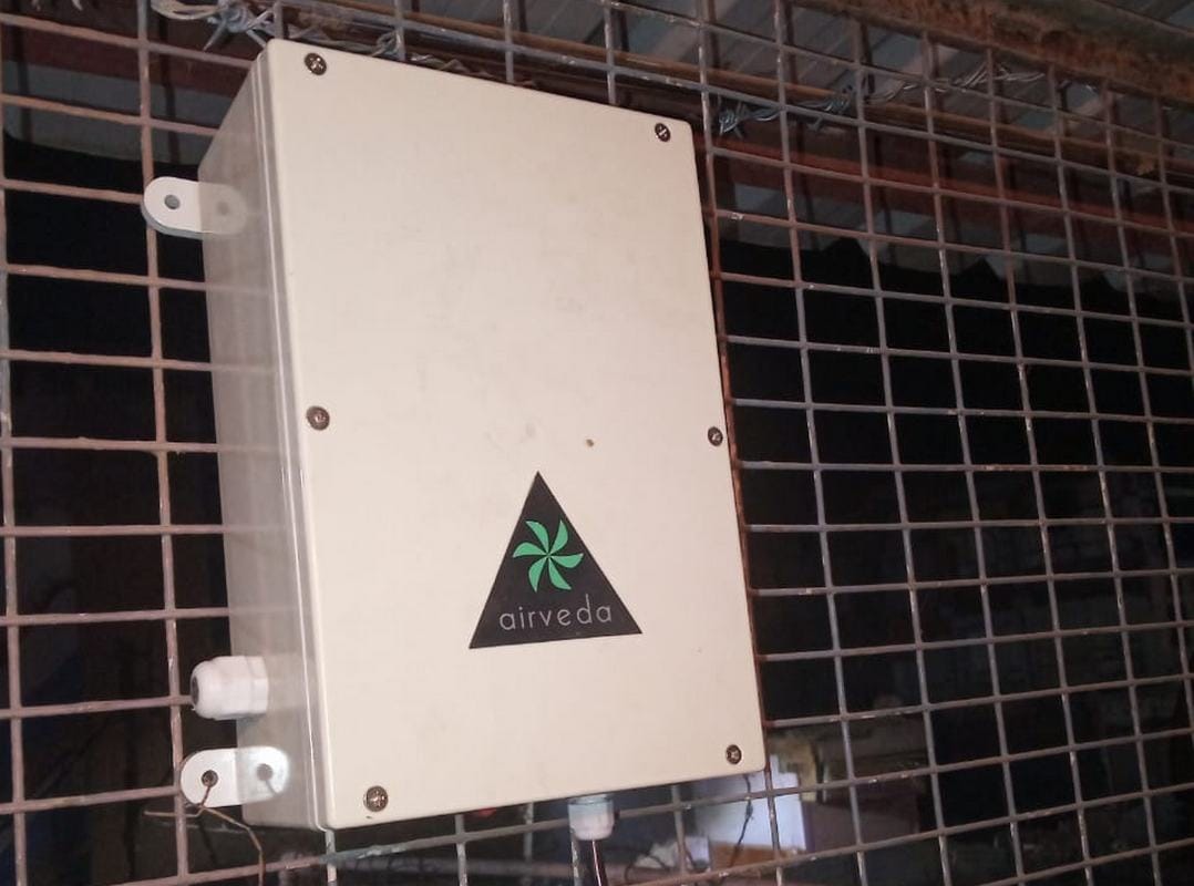 air purifier machine installed in kashi vishwanath temple