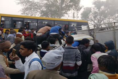 seven people injured in accidents due to heavy fog in firozabad