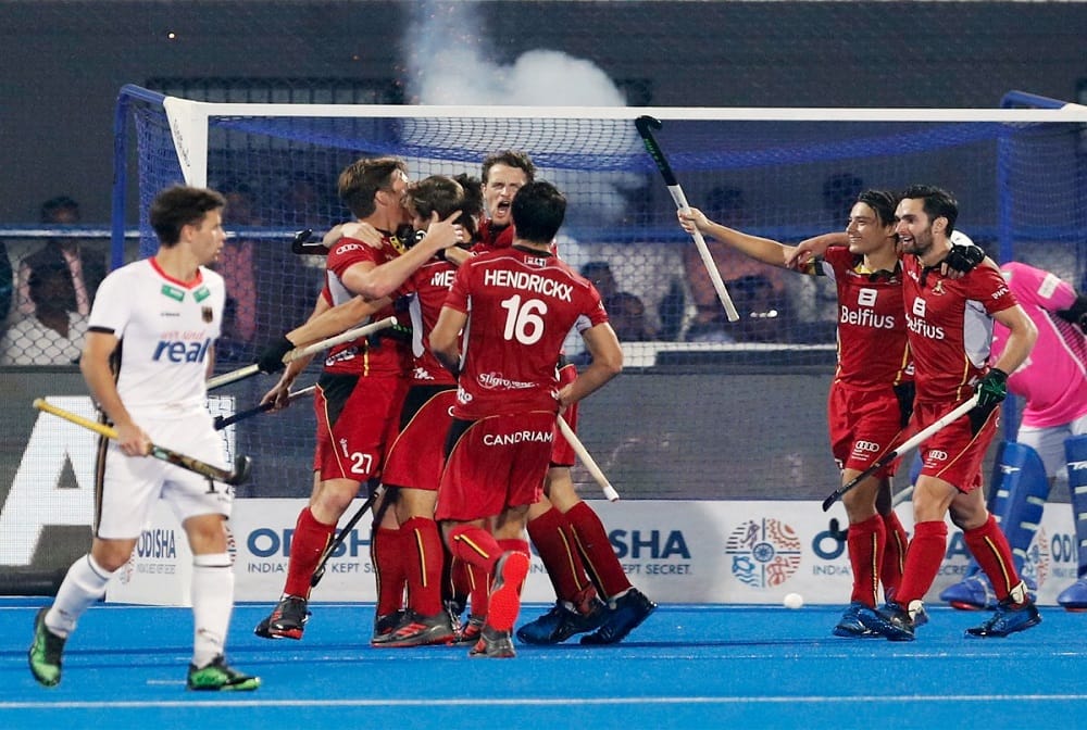 hockey world cup 2018: Belgium beat Germany 2-1 to seal place in semis
