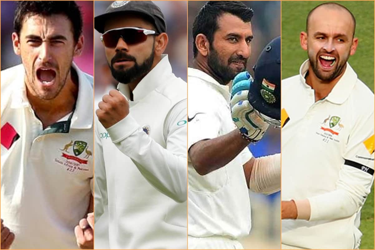 india vs australia players battle in perth test