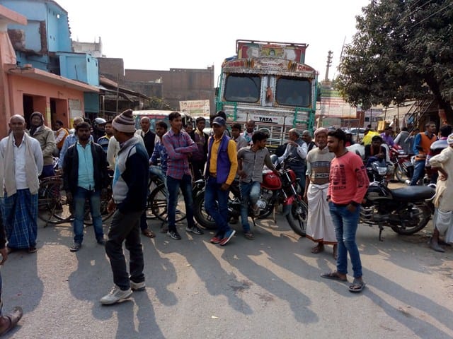 Narang farmers blocked the route