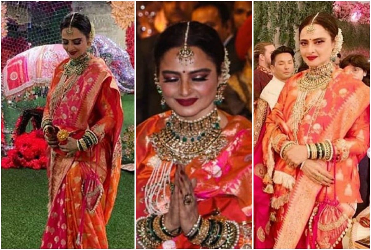 After Isha Ambani wedding Bollywood actress Rekha steal the limelight in reality show Rising Star 3