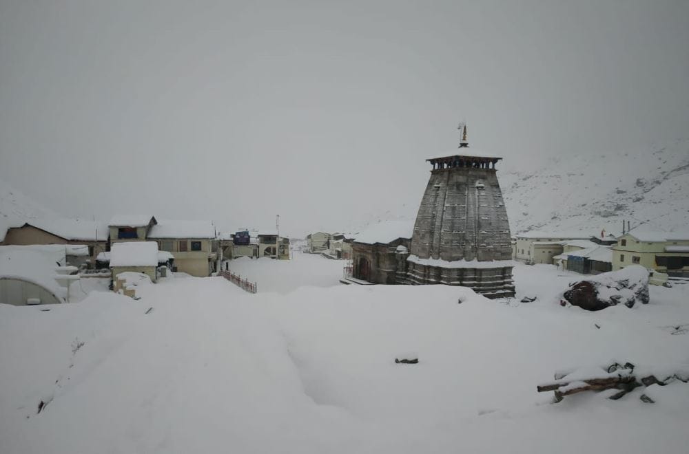 weather alert for 36 hours in uttarakhand fresh snowfall in chardham hilly area