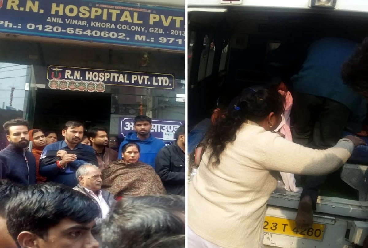 ghaziabad man slit his throat then
