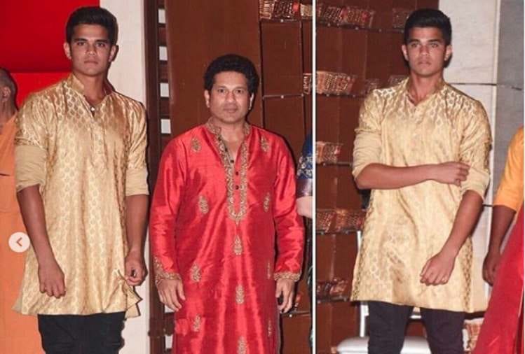 sachin tendulkar son arjun tendulkar grab all lime light at isha ambani wedding