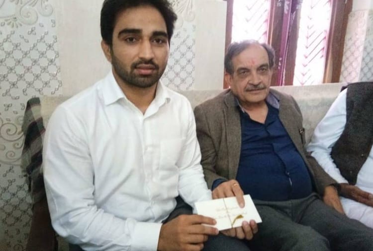 Reception of international wrestler Vinesh Phogat and Somveer in julana