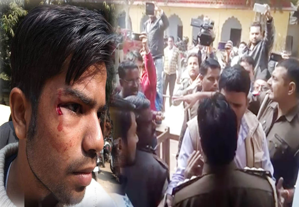 violence during Kamal sandesh yatra of BJP kanpur