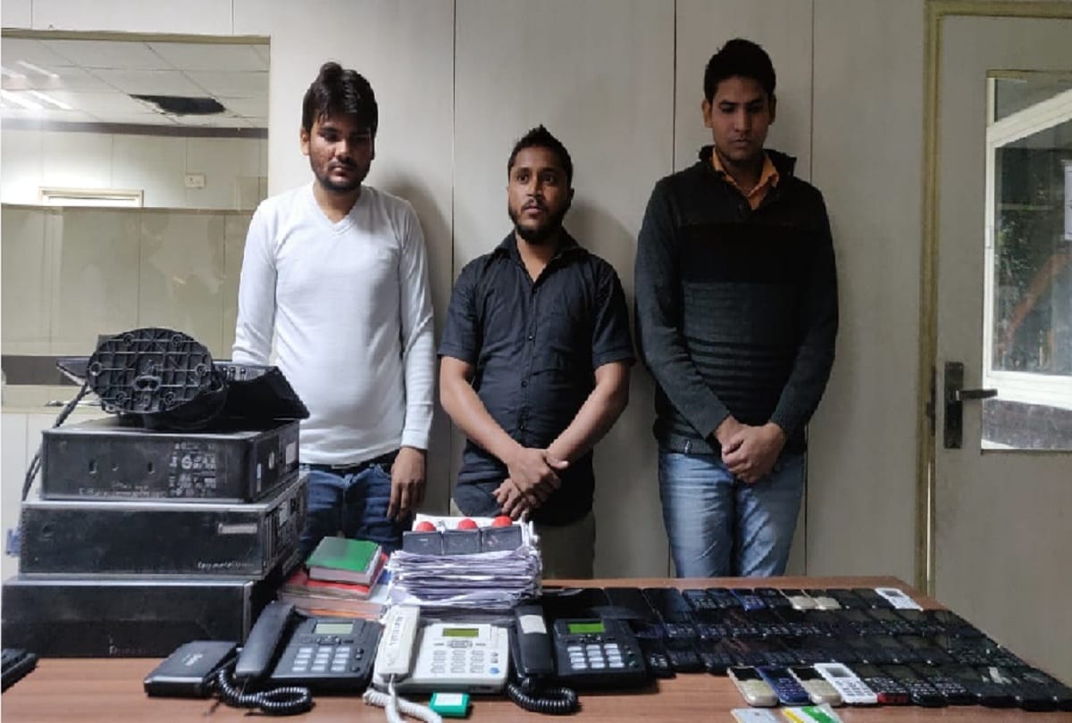 lucknow STF caught fake call center in Noida sector 10
