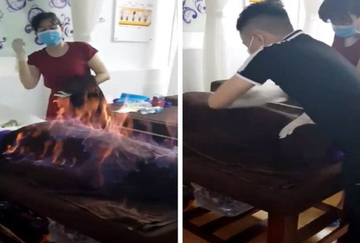 Fire Therapy is The Hottest beauty trend in Vietnam Viral Video