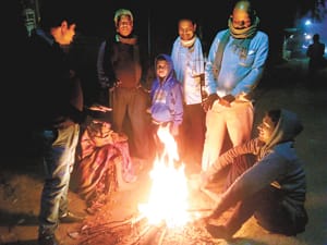 The cold winter, melt and tremors