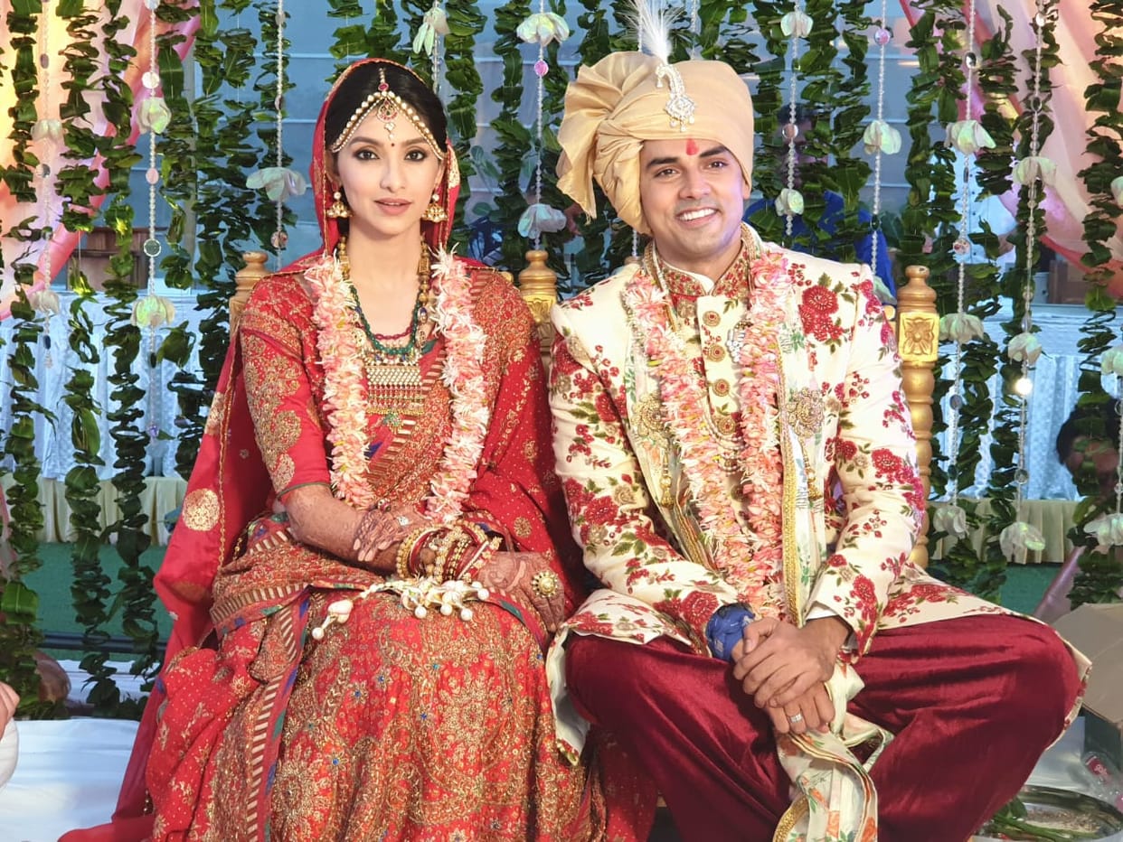after Isha Ambani and kapil sharma Femina Miss India Tanvi Vyas ties the knot with actor Harsh Nagar