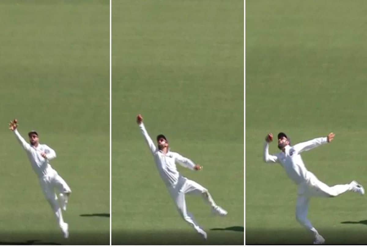 VIDEO: Virat Kohli takes stunning one handed catch in Perth, Now trending on Twitter