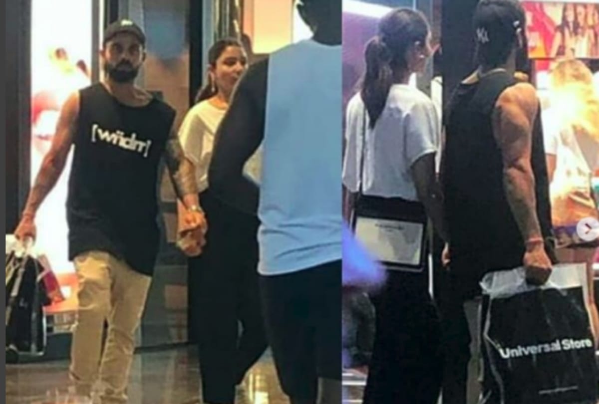 virat kohli and anushka sharma spotted before ind vs aus match