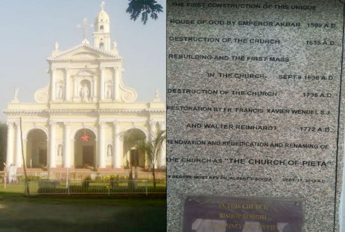 four century old historical akbari church in agra