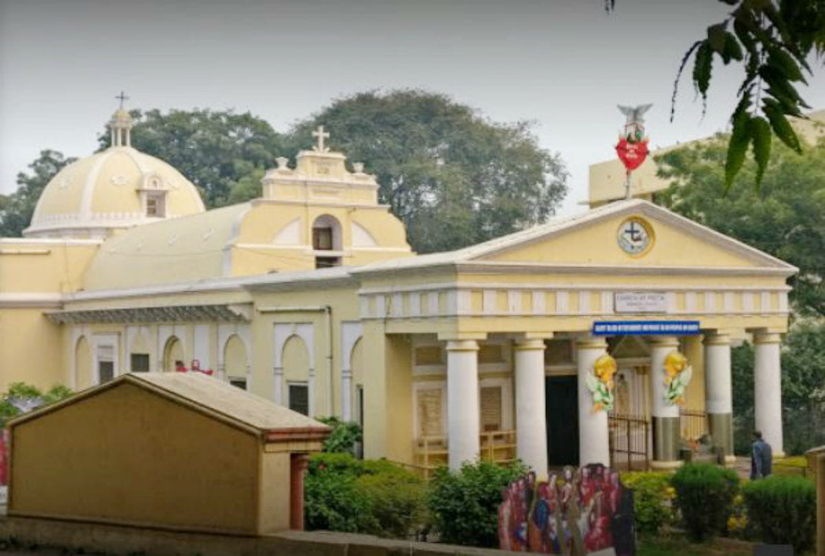 four century old historical akbari church in agra