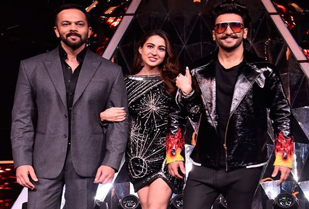 Ranveer Singh Sara Ali Khan Rohit Shetty encourage contestants in Indian Idol 10 promoting Simmba